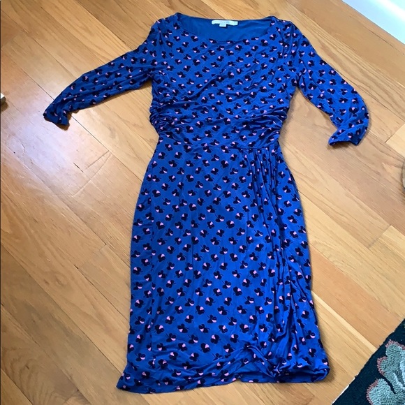 Boden Lottie Pansy Print Dress - Picture 2 of 13